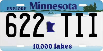 MN license plate 622TII