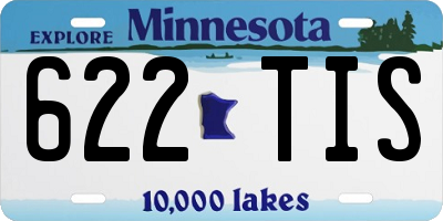 MN license plate 622TIS