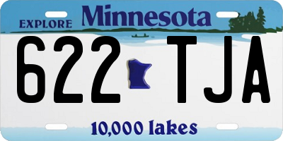 MN license plate 622TJA