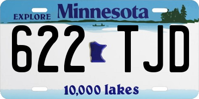 MN license plate 622TJD