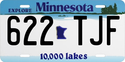 MN license plate 622TJF