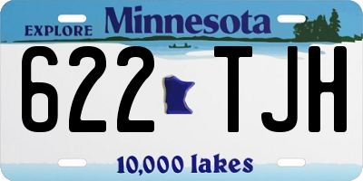 MN license plate 622TJH