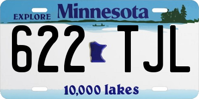 MN license plate 622TJL