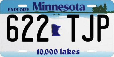 MN license plate 622TJP