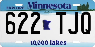 MN license plate 622TJQ