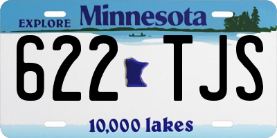 MN license plate 622TJS