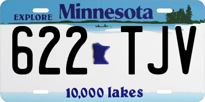 MN license plate 622TJV