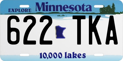 MN license plate 622TKA