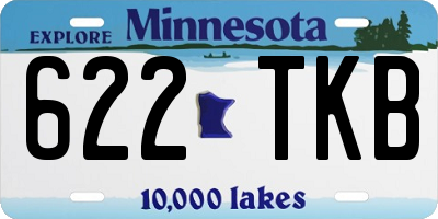 MN license plate 622TKB