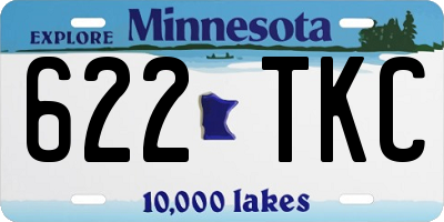MN license plate 622TKC