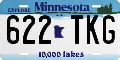 MN license plate 622TKG