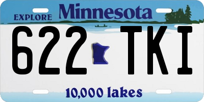 MN license plate 622TKI