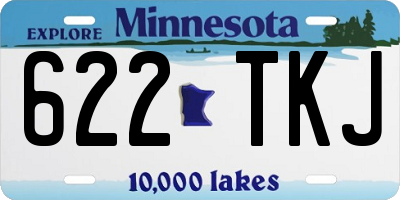 MN license plate 622TKJ