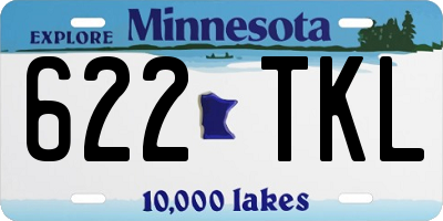 MN license plate 622TKL