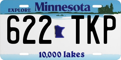 MN license plate 622TKP