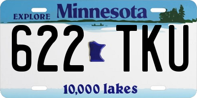 MN license plate 622TKU