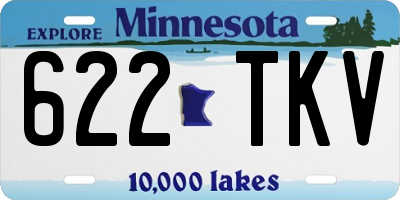 MN license plate 622TKV