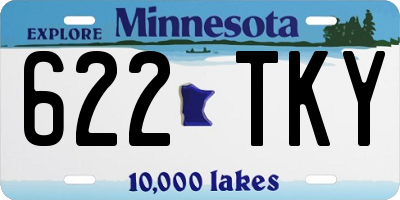 MN license plate 622TKY