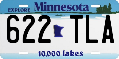 MN license plate 622TLA