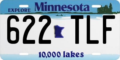 MN license plate 622TLF