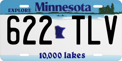 MN license plate 622TLV