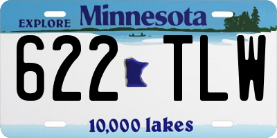 MN license plate 622TLW