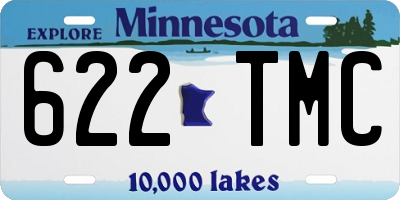 MN license plate 622TMC