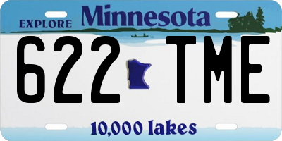 MN license plate 622TME