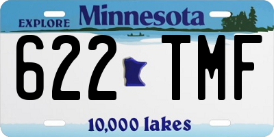 MN license plate 622TMF