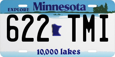 MN license plate 622TMI