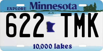 MN license plate 622TMK