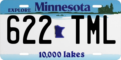 MN license plate 622TML