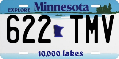 MN license plate 622TMV