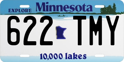 MN license plate 622TMY