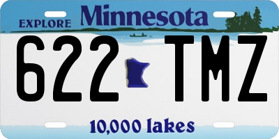 MN license plate 622TMZ