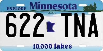 MN license plate 622TNA