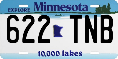 MN license plate 622TNB