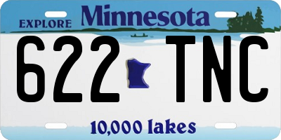 MN license plate 622TNC