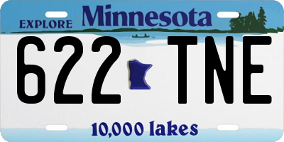 MN license plate 622TNE