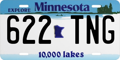 MN license plate 622TNG