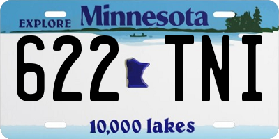 MN license plate 622TNI