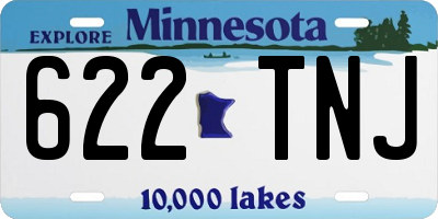 MN license plate 622TNJ