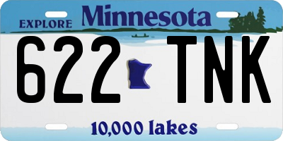 MN license plate 622TNK