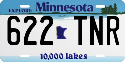 MN license plate 622TNR