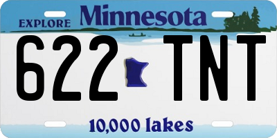 MN license plate 622TNT