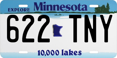 MN license plate 622TNY