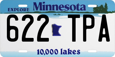 MN license plate 622TPA