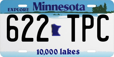 MN license plate 622TPC