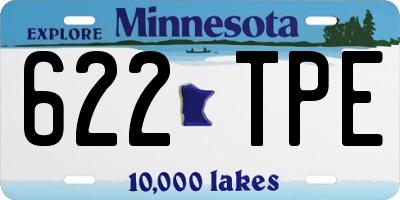 MN license plate 622TPE