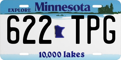 MN license plate 622TPG